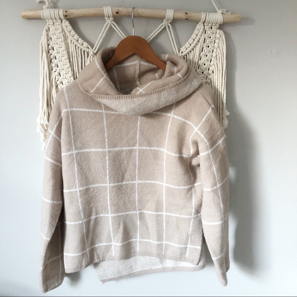 VICI On The Grid Cowl Turtleneck Sweater - Picture 3 of 6